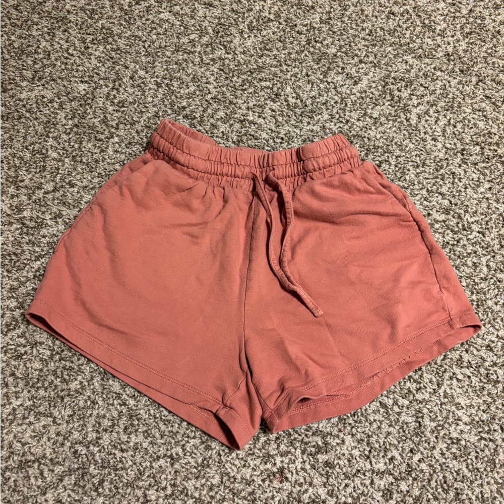 SHEIN High Waist Rust Shorts